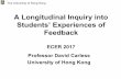 Students’ experiences of feedback
