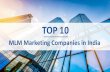 Top 10 MLM Marketing Companies in India