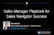 Sales Manager Playbook for Sales Navigator Success.