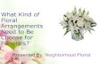 What kind of floral arrangements need to be choose for funeral