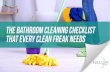 The Bathroom Cleaning Checklist That Every Clean Freak Needs