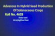 Advances in hyb seed prod.