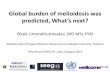 Global burden of melioidosis was predicted - What's next ?
