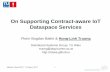 On Supporting Contract-aware IoT Dataspace Services