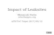 Impacts of Leak Sites - Masayuki Hatta (Surugadai University)