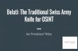 Belati: The Traditional Swiss Army Knife for OSINT