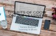 Habits of Good Online Learners