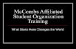 McCombs Affiliated Student Organization Training