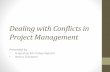 Dealing with conflict in project management