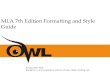 Mla formatting and citation guide