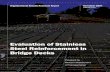 Evaluation of Stainless Steel Reinforcement in Bridge · PDF fileEvaluation of Stainless Steel Reinforcement in Bridge ... Evaluation of Stainless Steel Reinforcement In Bridge ...
