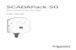 SCADAPack 50 - · PDF fileWake-up SCADAPack 50 and activation of local Kervisu connection ... b Flow calculation, close contact, ... voltages, 4-20 mA sensing probes, temperatures,