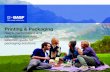 Printing & Packaging - BASF Insights · PDF fileFor the printing & packaging industry, ... digital inks for graphic arts and label applications and enabling efficient pigment ... The