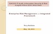 Enterprise Risk Management Integrated Framework - … ISACA.pdf · · Enhancement of marketability of goods and ... enterprise risk management framework, ... COSO Enterprise Risk