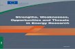 Strengths, Weaknesses, Opportunities and · PDF fileStrengths, Weaknesses, Opportunities and ... SWOT analysis for Europe ... industry, regulation and
