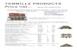 TENMILLE PRODUCTS Price list FROM 1ST MARCH · PDF filetenmille products price list... from 1st march 2017 gauge 1 track system with bullhead rail ag109 (bulk boxes now available)