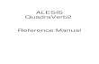 ALESIS QuadraVerb2 Reference Manual - ampl.nl · PDF fileALESIS QuadraVerb2 Reference Manual . QuadraVerb 2 Reference Manual 1 Introduction Thank you for purchasing the Alesis QuadraVerb