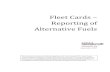 FLEET CARDS – REPORTING OF ALTERNATIVE FUELS · PDF fileGSA Customer Service Representatives ... Gasoline specification changes from the use of MTBE1 to ethanol as an ... FLEET CARDS
