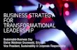 Business strategy for transformational leadership · PDF fileSlide title 70 pt CAPITALS Slide subtitle minimum 30 pt Sustainable Business Day Elaine Weidman Grunewald, Ericsson Vice