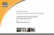 MDA Consulting Project International Company Profile In · PDF fileInternational Company Profile ... MDA Consulting ‐International ... E‐BUSINESS Clients with requirements for