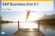 SAP Business One 9doc.opti-one.fr/SAPBusinessOne9.1TopFixes.pdf · SAP Business One 9.1, version for SAP ... Service Layer supported in SAP Business One Cloud. SAP ... Market feedback
