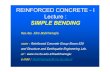 REINFORCED CONCRETE - I Lecture - Dicle Üniversitesi CONCRETE.pdf · REINFORCED CONCRETE - I Lecture : SIMPLE BENDING Res.Ass. Idris Bedirhanoglu room :Reinforced Concrete Group