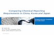 Comparing Chemical Reporting Requirements in China, · PDF Enabling Chemical Compliance for A Safer World Comparing Chemical Reporting Requirements in China, Korea and Japan Mr Yunbo