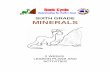 SIXTH GRADE MINERALS - · PDF fileSIXTH GRADE MINERALS 2 WEEKS LESSON PLANS AND ACTIVITIES. Math/Science Nucleus © 1990, 2001 2 ROCK CYCLE OVERVIEW OF SIXTH GRADE ... Math/Science