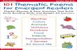 101 Thematic Poems for - BCPSS · PDF file101 Thematic Poems for Emergent Readers Lively Rhymes and Easy Activities That Build Early Reading Skills and Delight All Learners N e w Y