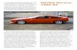 MATRA Murena 1980-83 - · PDF fileMans with the mid-engined Renault-Alpine sports prototypes whose 2 litre turbo Renault-Gordini motor powered the Renault- ... Renault launched their