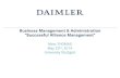 Business Management & Administration “Successful Alliance Management” · PDF fileBusiness Management & Administration “Successful Alliance Management” Marc THOMAS . May 23.