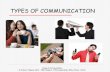 TYPES OF COMMUNICATION - Yola - Personal Developmentcpd.yolasite.com/resources/Types of Communication.pdf · Types of communication. communication verbal Non-verbal Formal Informal