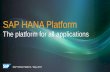 SAP HANA Platform - Red · PDF fileSAP HANA PLATFORM APPLICATION SERVICES PROCESSING SERVICES INTEGRATION & QUALITY SERVICES ... SAP IQ SAP HANA PLATFORM Data Lifecycle Manager (DLM)