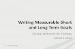 Writing Measurable Short and Long Term Goalsfl.eqhs.org/Portals/1/Goal Writing for Therapy Provider with Final... · Writing Measurable Short and Long Term Goals ... Occupational