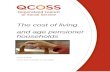 QCOSS Cost of Living pensioner households issue 4 2016 Web viewCost of living age pensioner households, Issue 4. ... The cost of living and age pensioner households, Issue 3 2015.