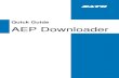 Quick Guide AEP Downloader - SATO  · PDF fileAEP Downloader 2-16 User Manual Software License Agreement PLEASE READ THE FOLLOWING TERMS AND CONDITIONS BEFORE