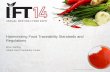 Harmonizing Food Traceability Standards and Regulations/media/GFTC/AMFE2104 Presentations/038_03_Brian... · Harmonizing Food Traceability Standards and ... existing global food traceability
