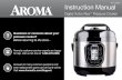 Questions or concerns about your pressure cooker? Before ... · PDF fileQuestions or concerns about your pressure cooker? Before returning to the store... Aroma’s customer service