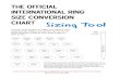 this sizing tool - The Official International Ring Size ...ringsizes.co/sizingtool.pdf · THE OFFICIAL INTERNATIONAL RING SIZE CONVERSION CHART Sizing Tool Use the circles below to