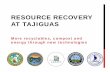 RESOURCE RECOVERY AT TAJIGUAS - …conversiontechnologystudy.com/media/documents/Presentation 1-17... · RESOURCE RECOVERY AT TAJIGUAS More recyclables, ... Worley Parsons: project
