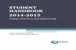 STUDENT HANDBOOK 2013-2014 · PDF fileThis Student Handbook is applicable to the 2014-15 intake cohort. ... (iii) Completion of at ... Mathematics^ (MA1201/ MA1301) Computing^ (CS1102)