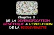 Chapitre 3 : DE LA DIVERSIFICATION GÉNÉTIQUE A …philippe.joyeux37.free.fr/TS/ts-2013/documents/evolution... · Une population d'individus identifiée comme constituant une espèce