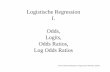 Logistische Regression I. Odds, Logits, Odds Ratios, Log ...user.demogr.mpg.de/doblhammer/logreg.pdf · Logistische Regression I. Odds, Logits, Odds Ratios, Log Odds Ratios PD Dr.Gabriele