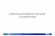 Internet and Network Security Fundamentals - · PDF fileOverview Network Security Basics Security Issues, Threats and Attacks Cryptography and Public Key Infrastructure Security on