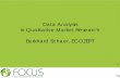 Data Analysis in Qualitative Market Research Burkhard ... Analysis in... · Data Analysis in Qualitative Market Research. ... analysis, bringing them in ... only in the summertime.