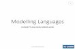 Modelling Languages - · PDF file3 Modelling technique Models are written in a “modelling technique” = collection of symbols + composition rules •Example •BPMN Process diagrams