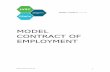 Model Contract of Employment - Home — Knowhow · PDF fileMODEL CONTRACT OF EMPLOYMENT. ... You may have lots of different people contributing to the work of ... employer can explain
