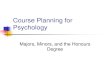 Course Planning for Psychology - Mount Allison · PDF fileCourse Planning for Psychology Majors, ... (Child & Adolescent Development) ... (Advanced Topics in Behavioral Neuroscience)