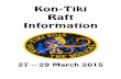 KonKon- ---TikiTikiTiki Raft InformationInformation 2015 Raft Booklet.pdf · Scouts SA – Western Cape Kon-Tiki 2015 - 2 - 1. Chief Judges Message Welcome to the theatre of Kon-Tiki,