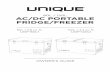 80L / 120L AC/DC PORTABLE FRIDGE/FREEZERuniqueoffgrid.com/wp-content/uploads/Portable-Solar-AC_DC-Powered... · 80l / 120l ac/dc portable fridge/freezer owner’s guide 80l / 2.8